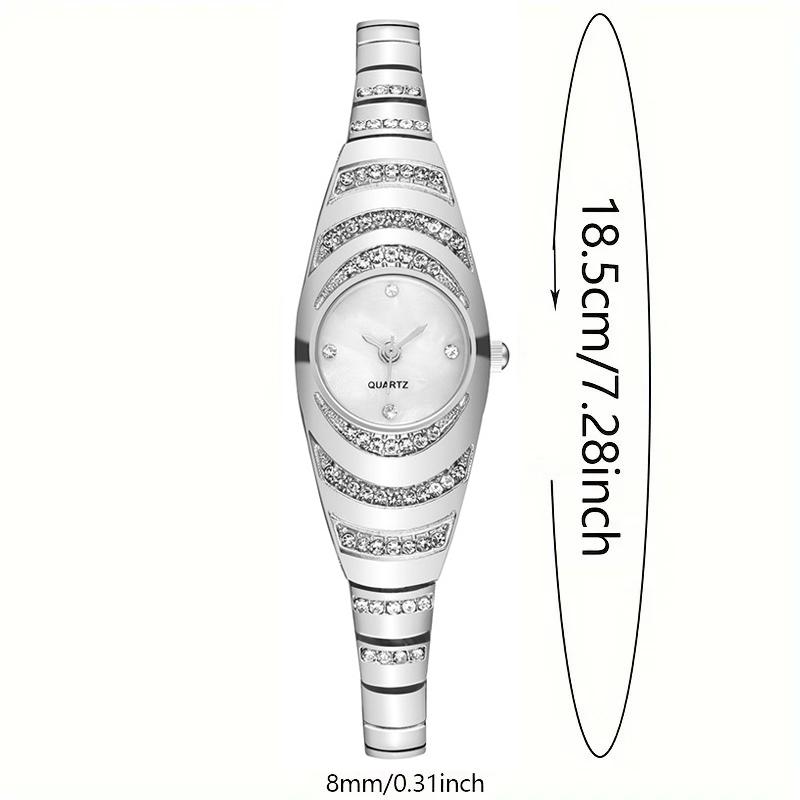 1pc-Oval Temperament Women's Watch Personalized Fashion Simple Quartz Watch