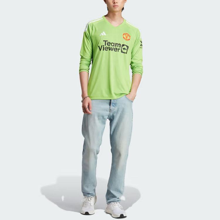 Adidas Manchester United Tiro 23 Competition Long Sleeve Goalkeeper Jersey Men jersey Green IA7211