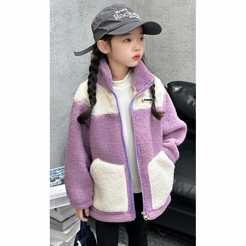 Warm Jackets Girls Children Autumn Winter Outerwear Kids Velvet Coats Teenager Fashion Padded