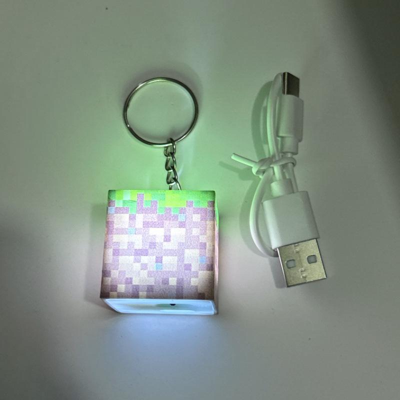 Мой мир Брелок Подвеска Мини Фонарик Перезаряжаемый Фонарик