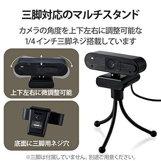 ELECOM USB Webcam UCAM-C820ABBK
