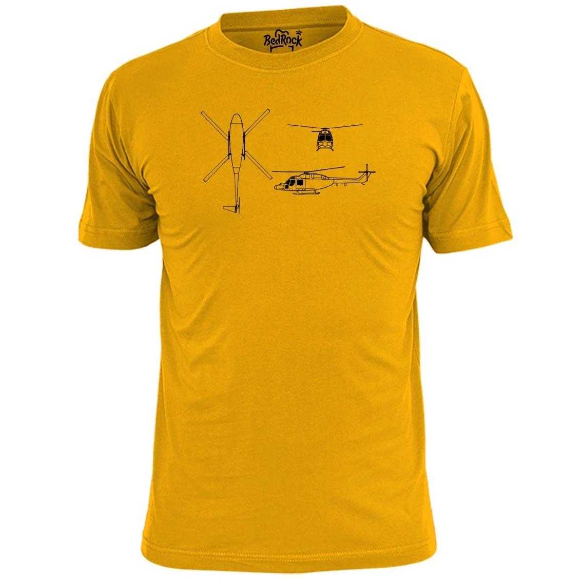 Mens Westland Lynx Military Helicopter T shirt L