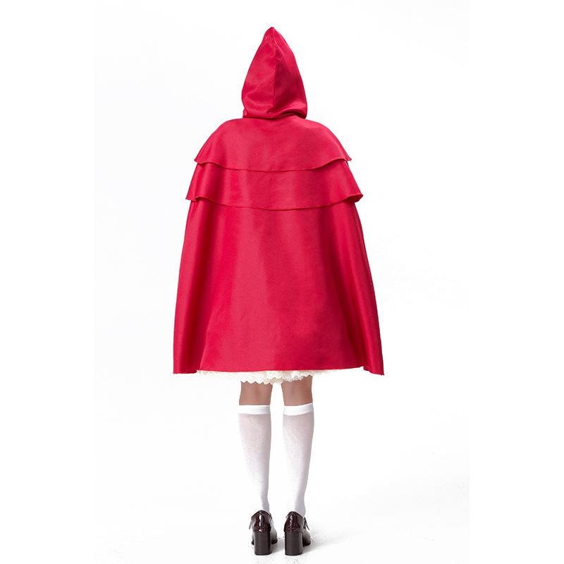 Cosplay Halloween adult pastoral Little Red Riding Hood stage costume, manor farm maid costume party costume