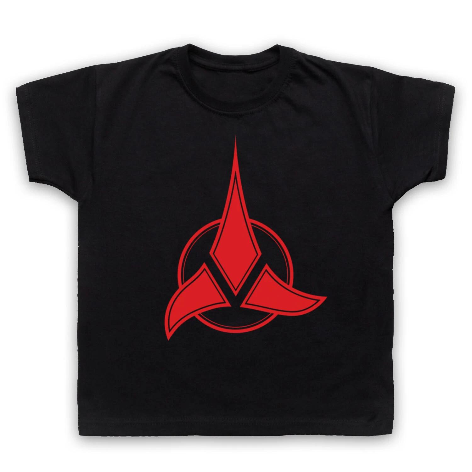 KLINGON SYMBOL UNOFFICIAL TREKKIE STAR RETRO SCI FI FAN KIDS CHILDS T-shirt 140