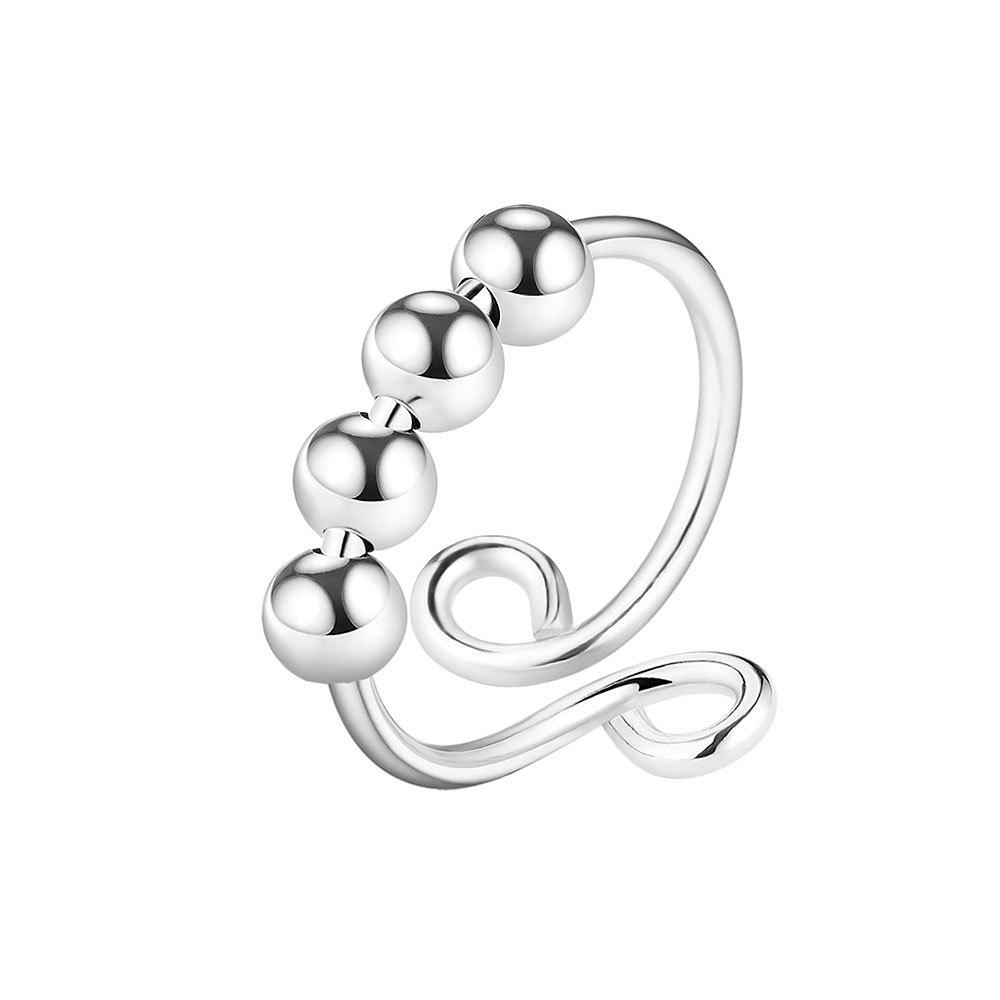 Bague de haute qualité distinctive avec paillettes et lustre personnalisés pour femme, bijoux de main rotatifs et réglables personnalisés, tendances de la mode des doigts