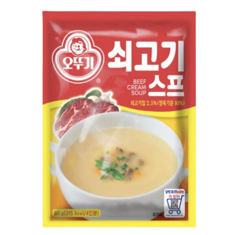 Otoki Beef Soup Korean Style Creamy Beef Instant Soup 80g, 1ea/3ea 1ea