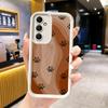 Phone Case for Samsung Galaxy S26 S25 Ultra S24 FE Dog Footprint Paw Cute Pattern Shell S23 Plus S22 + S21 S20 5G Soft Silicone