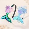 1PC Mermaid Princess HairBands for Girl Shining Sequins Starfish Headband Lovely Creative Sweet Handmade Headwear Hair Accessory