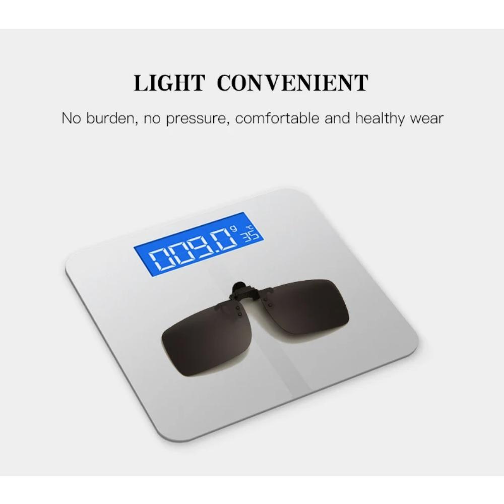 New Polarized Photochromic Lenses Clip on Sunglasses Car Driver Goggles Anti-UV Sun Glasses Driving Eyewear Accessories