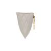 Saint Laurent Ysl Berlingo Geometric Shape Gold Logo Pendant Quilted Charm Small Lambskin Wallet Women Wallet White 669925-1EL01-9207