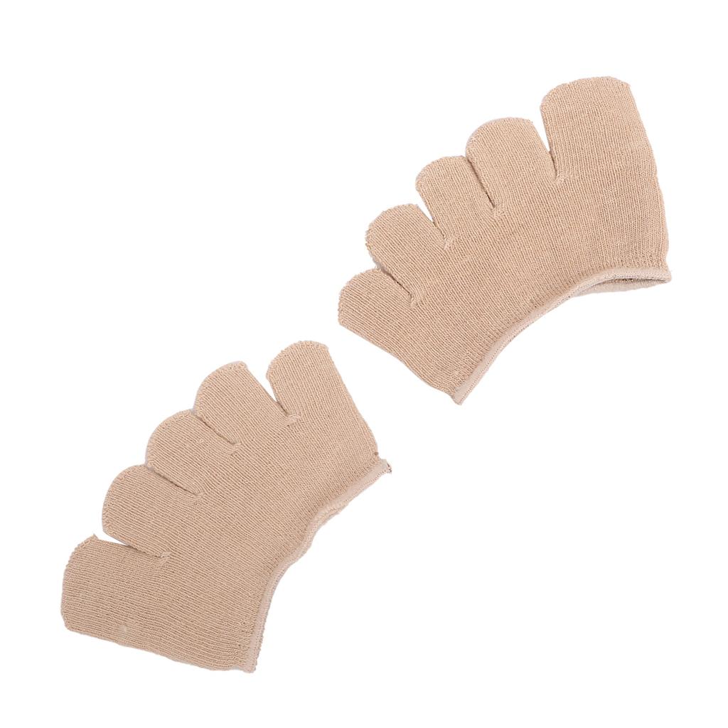 Toe Separating Heelless Socks Breathable Sweat Absorbent Forefoot Pads Cover Toed