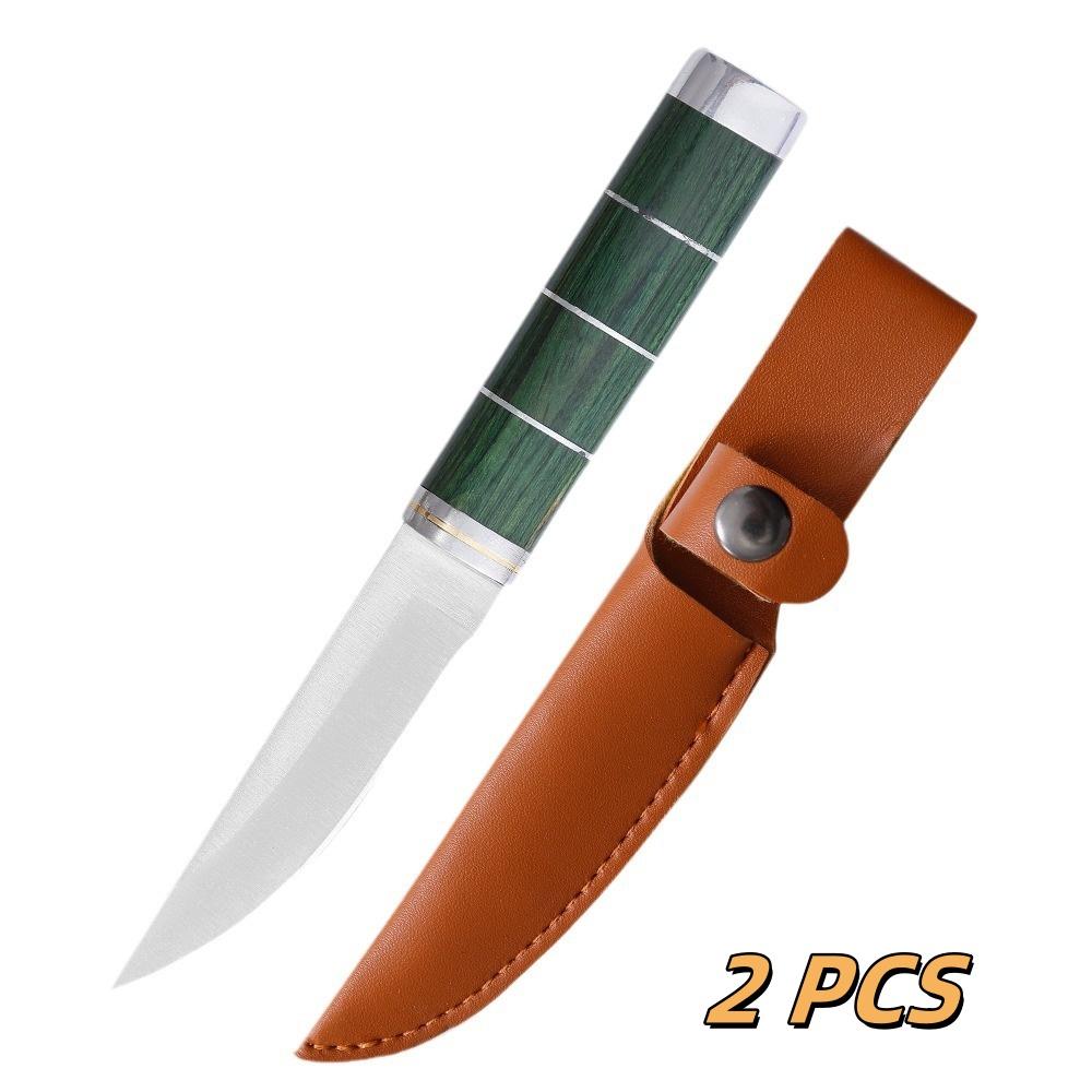 Meat Eating KnifeHandle Meat Knife Outdoor Knife Hand Steak Small Mutton Cutting Knife Potluck Cutting EDC Fixed Keychain Knife
