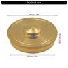 French Horn Cylinder Base Cover Replacement Part Metal Construction with Easy Installation Perfect for Better Resonance