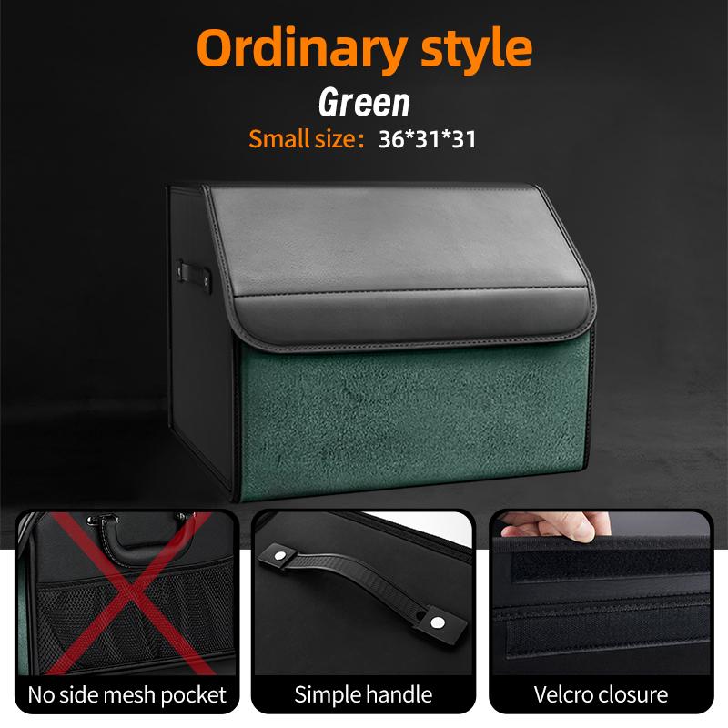 Auto Wildleder Kofferraum Organizer Große Kapazität Leder Faltbare Aufbewahrungsbox Tragbar Multifunktional Werkzeug Organizer Auto Zubehör