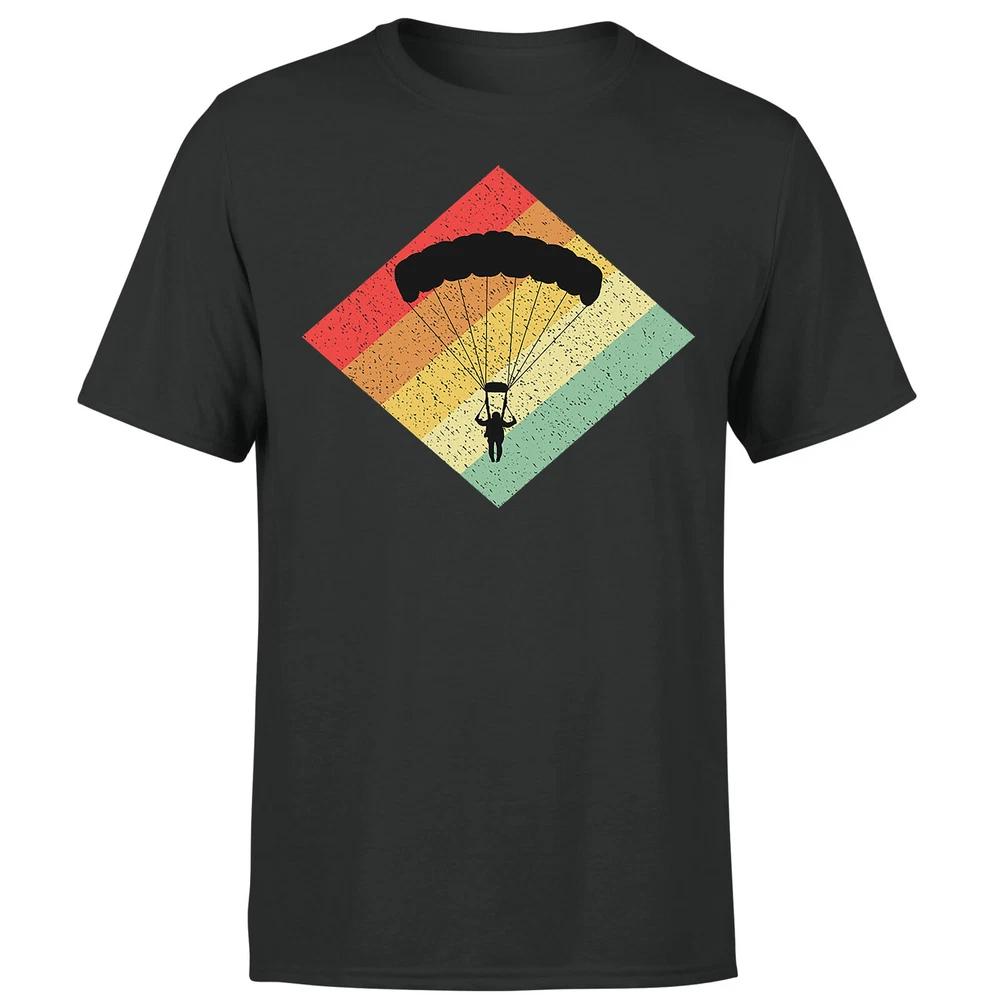 Retro Vintage 80s Skydiving Parachute Graphic For Skydivers Unisexs T Shirt 2XL