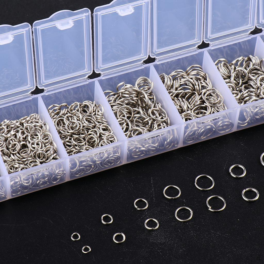 1500 Federringe Schlüsselringe für DIY Schmuck