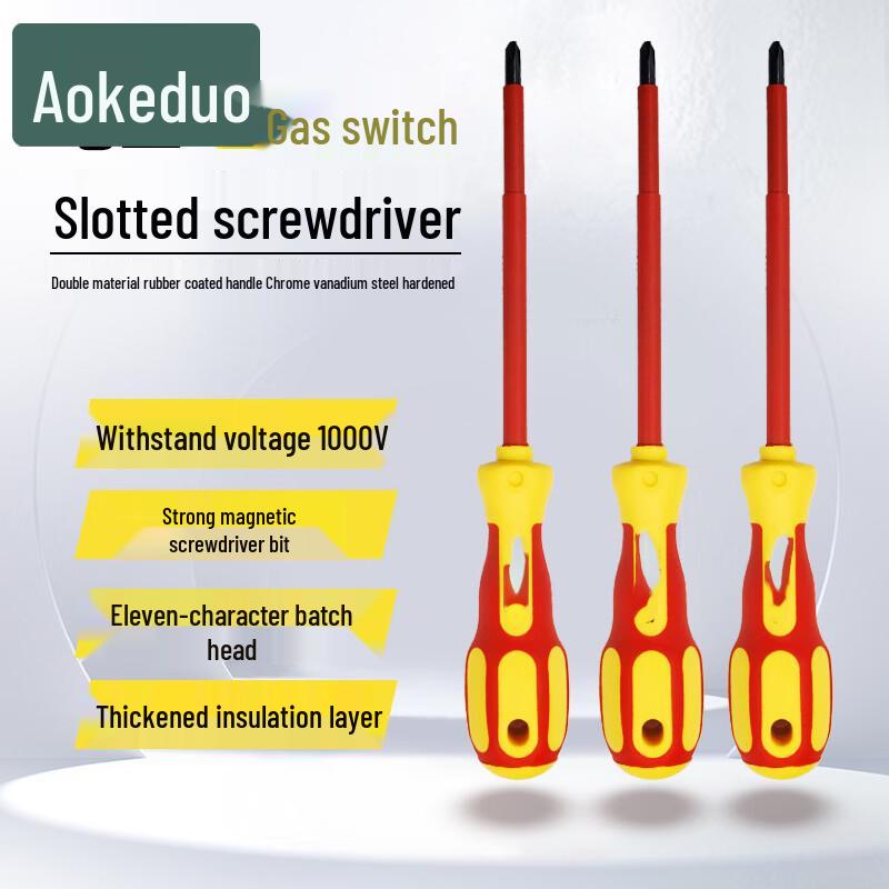 Aokedu Industrial Grade Insulated Magnetic Screwdriver