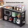 Yingbai Space-Saving 3-Tier Kitchen Storage Rack with Rock Slab Top