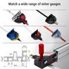 Miter Gauge Fence Aluminum Alloy 50-86cm Adjutsable Telescoping Miter Extension Fence for Woodworking Telescoping Miter Fence