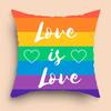 Home Decor Party Gifts Valentine's Day Rainbow Love Pillowcase Sofa Cushion Cover