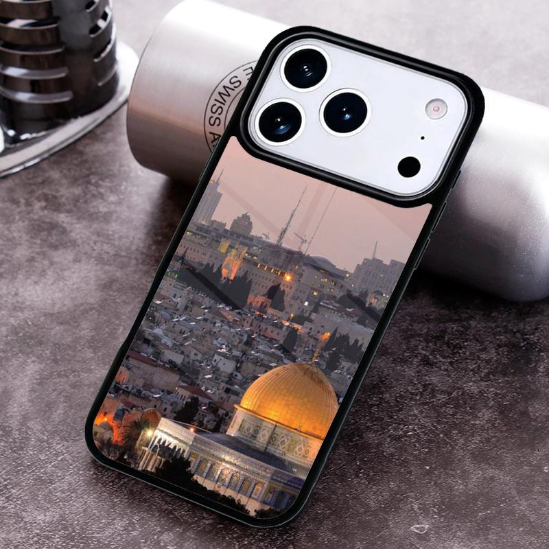 Jerusalem Gebäude Handyhülle für iPhone 17 16 15 Pro Max Air 14 13 12 11 Plus Stoßfeste Hülle