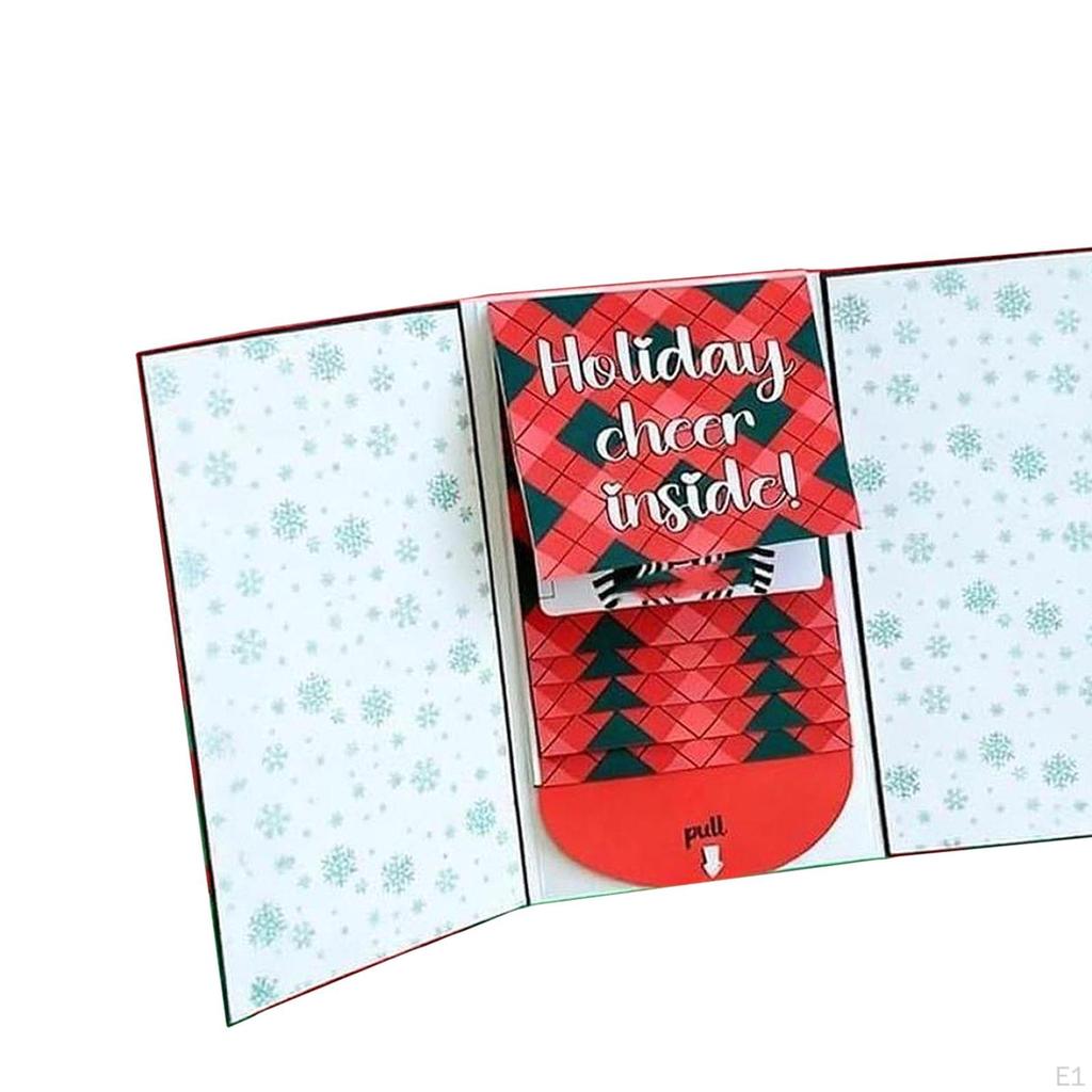 Christmas Gift Card Booklet Party Favors Xmas Decoration, Gifts DIY Decorative Holiday for Friends