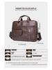Miling Men's Leather Business Briefcase
