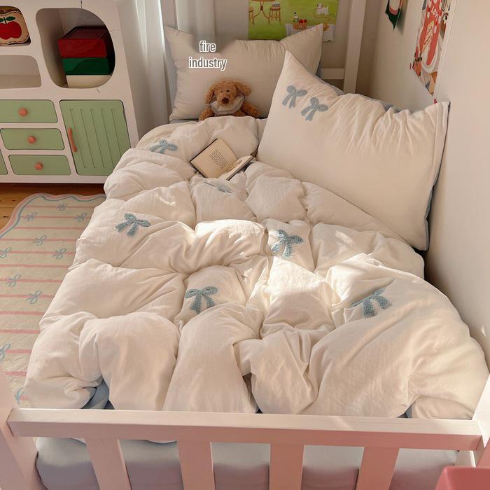 2026 New Student Single Bed Three-Piece Set: Cute and Cool Towel Collection