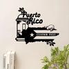 Personalized Puerto Rico Metal Sign, Custom Name Boricua Wall Decor, Puerto Rican Flag Art