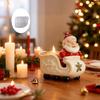 Opakovaně použitelný květináč Santa Claus Silikonová forma pro odlévání pryskyřice, cementu, betonu a sváteční řemeslné projekty