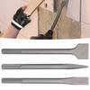 Hammer Drill Chisel Carbon Steel Scaling Flat Chisel Point Rotary Hammer Drill Bit for Tile and Concrete Work Durable and 3-Piece Set, Chisel, Chisel,