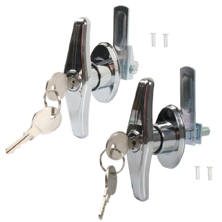 2 Units Universal T Type Locking Handles With Anti Loosening Nuts Ideal For Replacement On Trailers And Boats