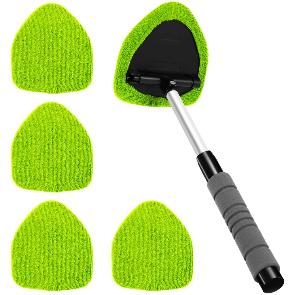 Car Windshield Water Scraping Telescopic Car Glass Car Window Wiper Auto Cleaning Tools Window Cleaning Brush Cleaning Cloth