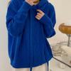 Knitted Hooded Sweaters for Women Classic Solid Knitted Pullover Oversized Fall Winter Casual Knitwear Sweatshirt