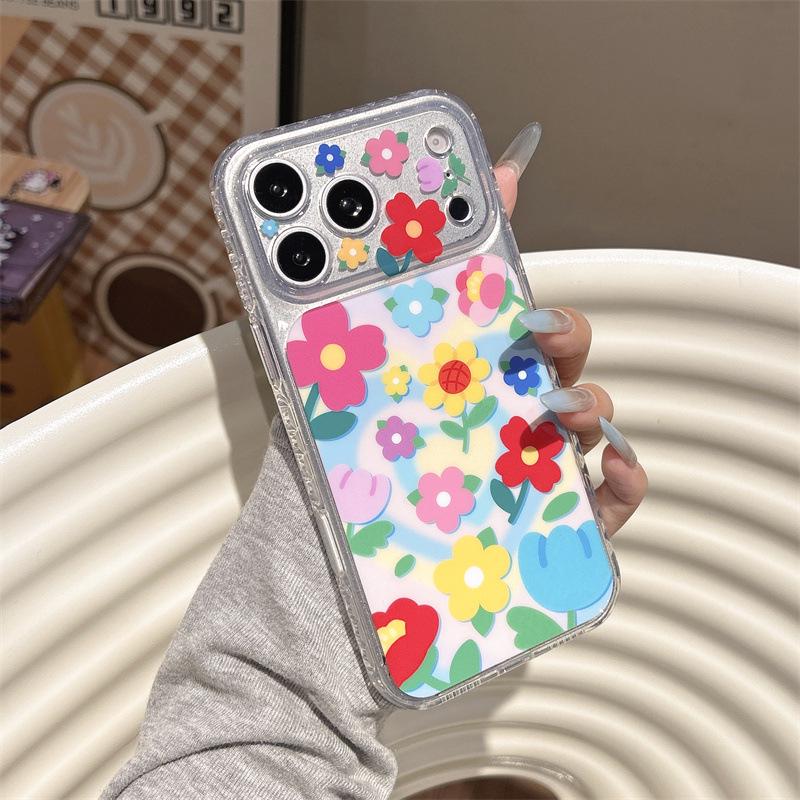 Colorful Flower Heart Case for iPhone 17, 16 Pro Max, 15 Pro - New Minimalist Style