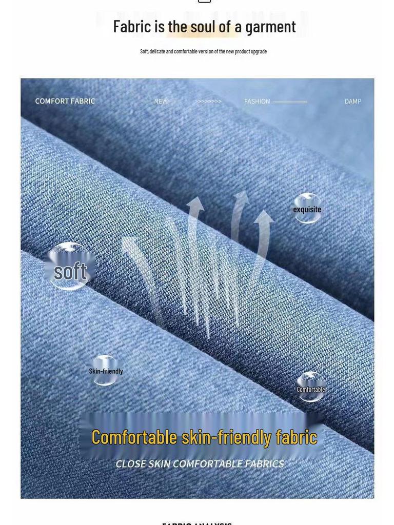 Men's Trendy 2021 Slim Fit Denim Jacket with Fleece Lining