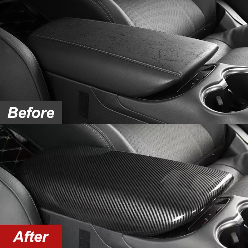 Central Armrest Box Cover Decoration Frame Trim Sticker For Toyota Venza Harrier -2023 ABS Car Styling