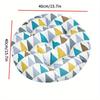 1pc Thick Heating Seat Cushion Pad Extra Thick Soft Cushion with Warmth for Office Home Car Floor NonSlip Circular Chair Pad
