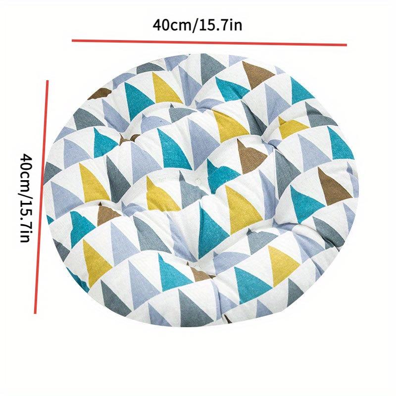 1pc Thick Heating Seat Cushion Pad Extra Thick Soft Cushion with Warmth for Office Home Car Floor NonSlip Circular Chair Pad