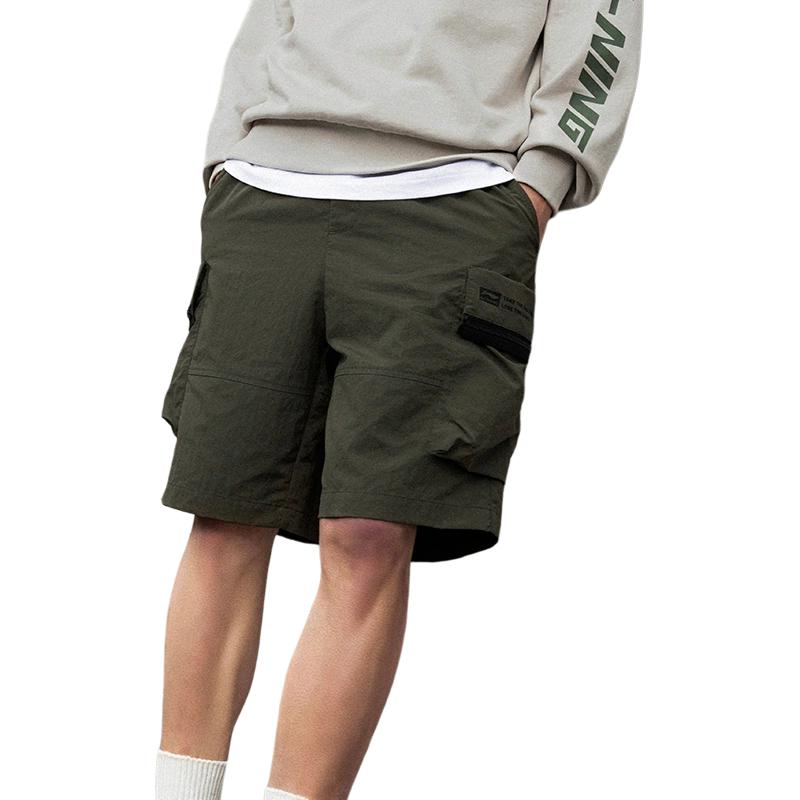 Li Ning Sportmode Kollektion Sporthosen Herren Dunkelolivgrün AKST643-3