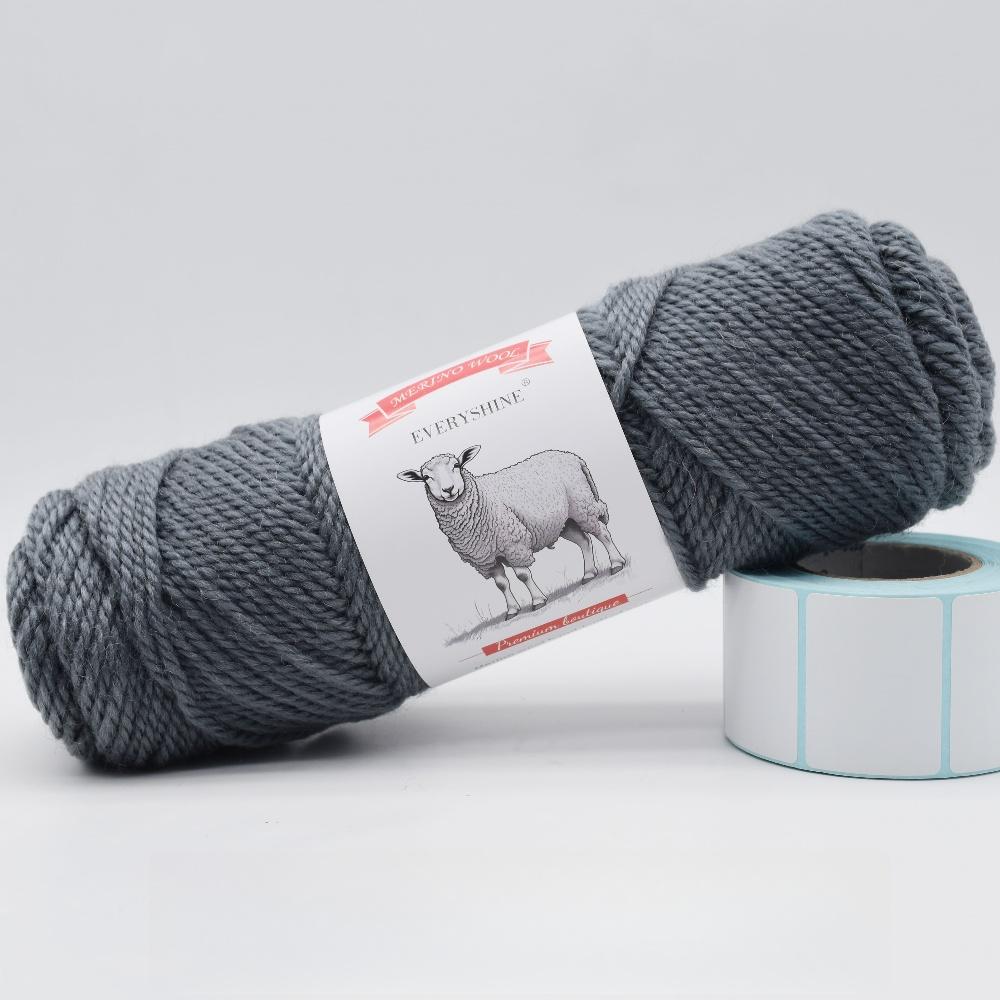 3 balenia hrubej priadze z merino vlny (100g/3.53oz Na klbko) – 110m/120yd Viacfarebná mäkká pletacia a háčkovacia priadza na DIY remeslá Teplé ručne vyrobené potreby