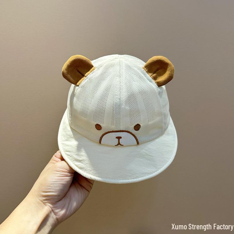 

Adorable Newborn Cotton Duckbill Sun Hat - Summer Mesh Baseball Cap Age 3-6 months / 40-44cm
