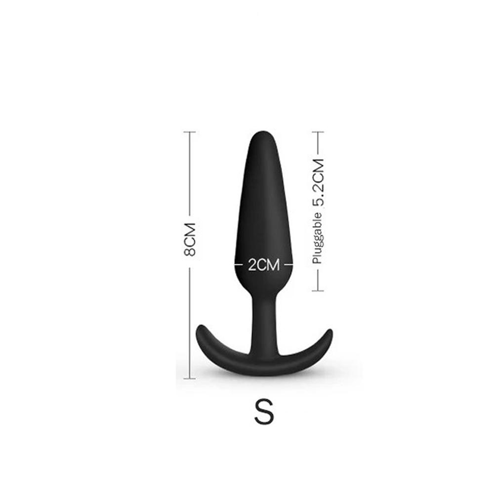 Anal Plug Soft Silicone Anal Butt Plug Stimulator Adult Sex Toys for Men/Women Prostate Massager Anal Trainer