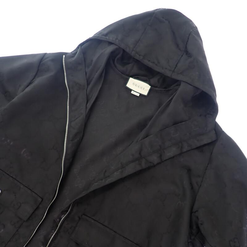 Gucci 631105 ZAEBN 1000 Parker Black Nylon Mens