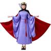R-Dream Schneewittchen Böse Königin Cosplay Schurkenkostüm für Halloween, Damenkleid mit Krone und Umhang, Große Größen (Klein)