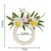 Spring Floral Easter Napkin Rings Plastic Servietten Rings Bunny Napkin Holders
