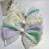 Korean Lace Chiffon Bow Hair Clip: Stylish, Versatile Spring Clip for Girls