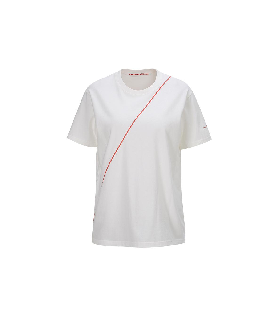 Love Crazy Wild Man Line T-Shirt White White/0(Xs)