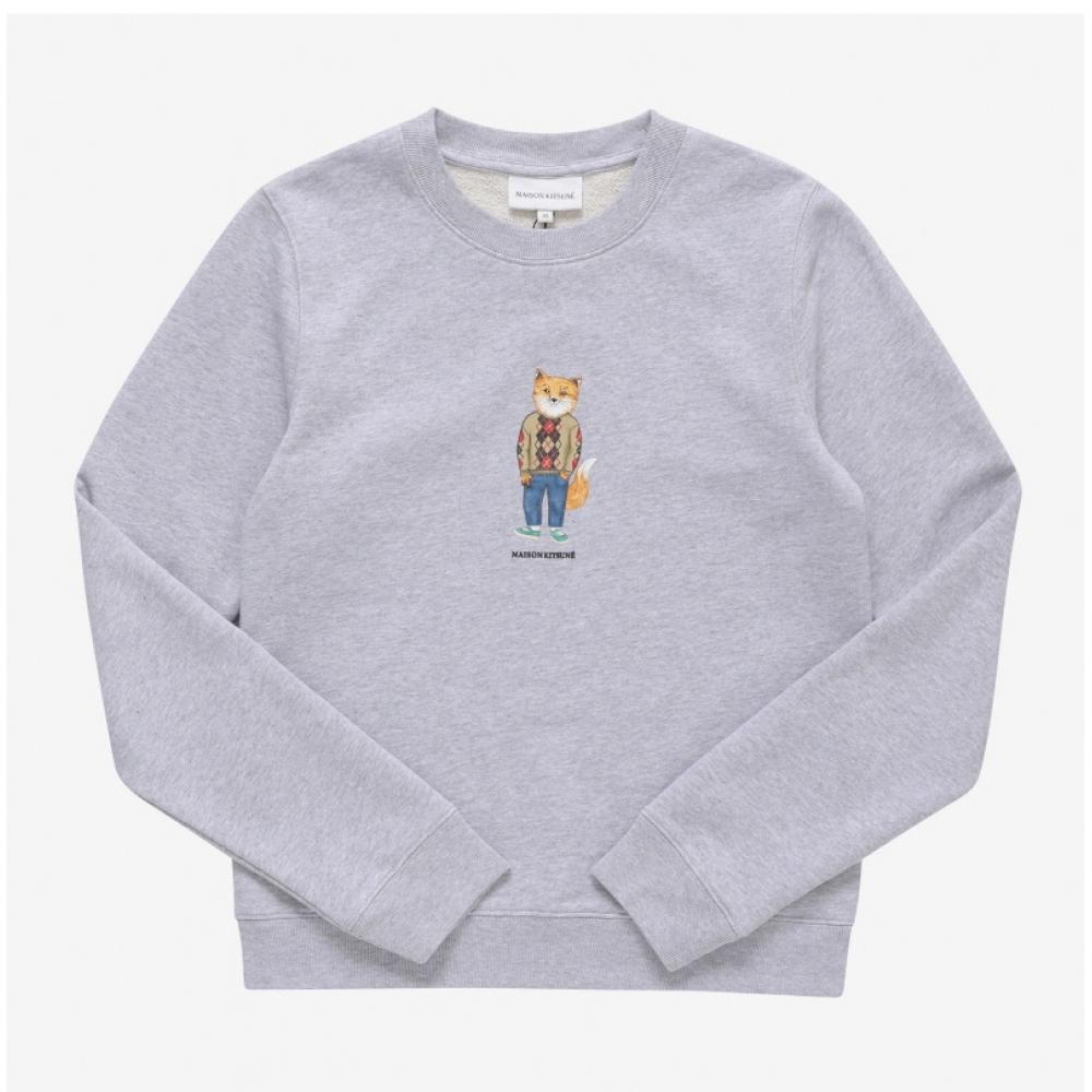 MaiSon KitSune Lw00309km0001 H120 DreSSed Fox Print Women S SweatShirt