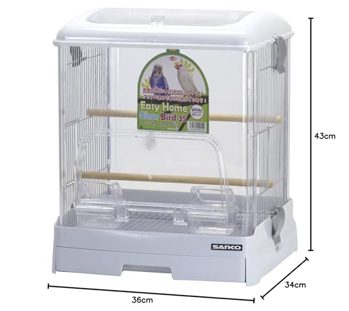 Sanko Easy Home Clear Bird 35WH White for Birds